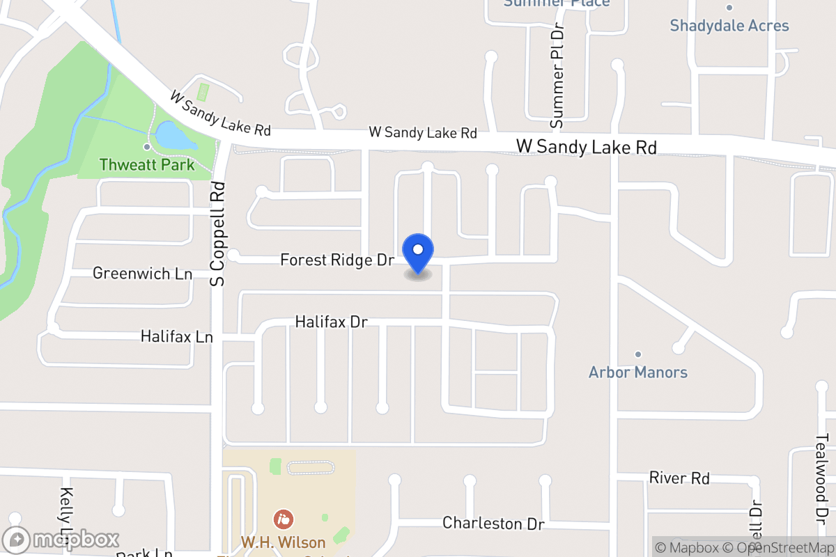 Map of 445 Forest Ridge Dr
