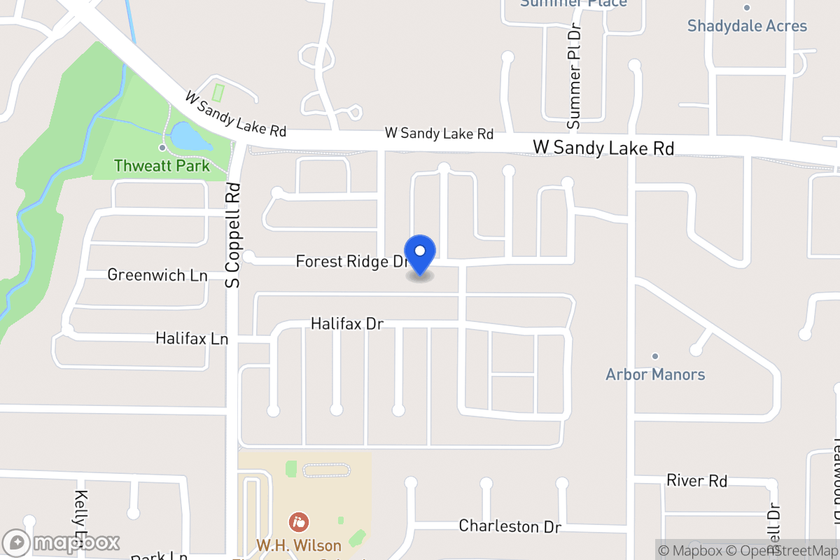 Map of 449 Forest Ridge Dr
