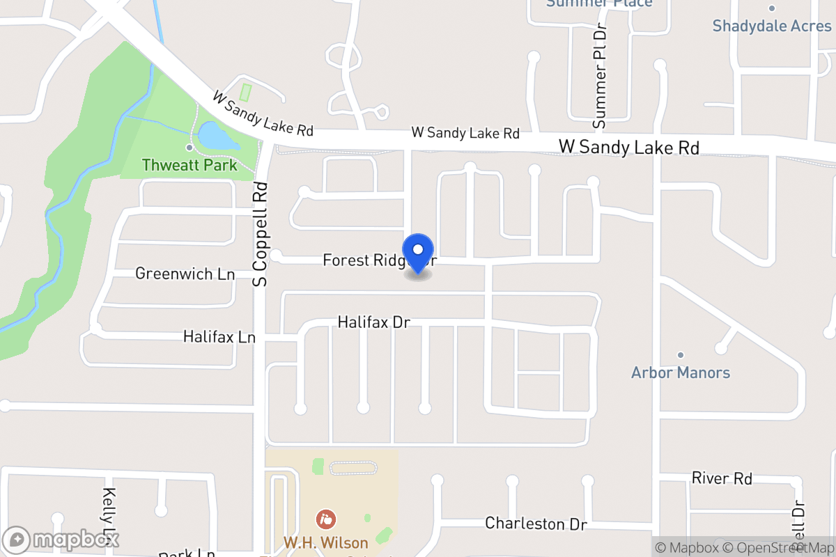 Map of 457 Forest Ridge Dr