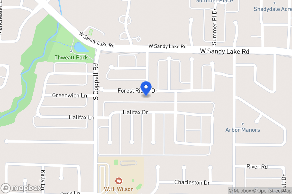 Map of 461 Forest Ridge Dr