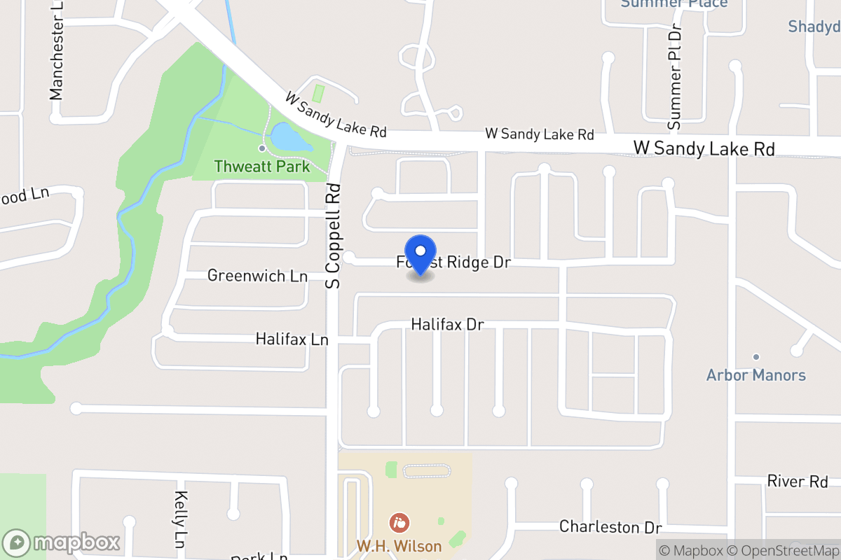 Map of 477 Forest Ridge Dr