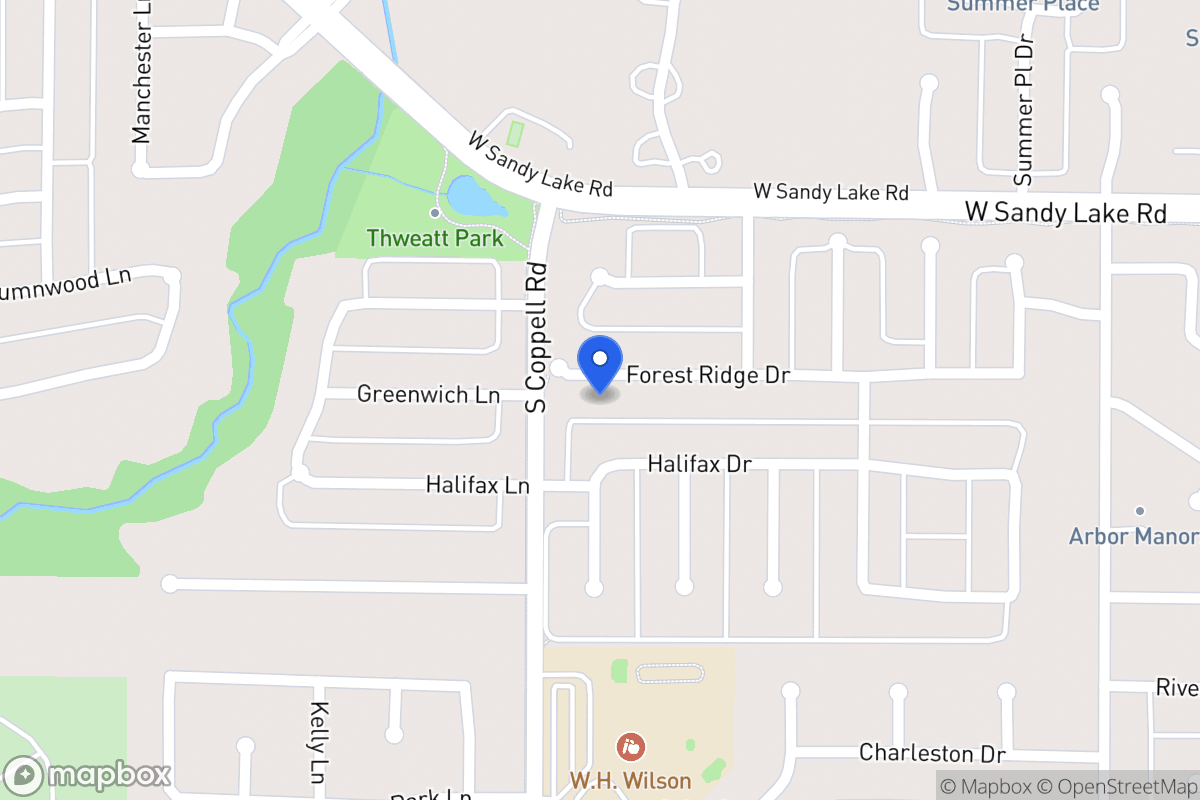Map of 489 Forest Ridge Dr