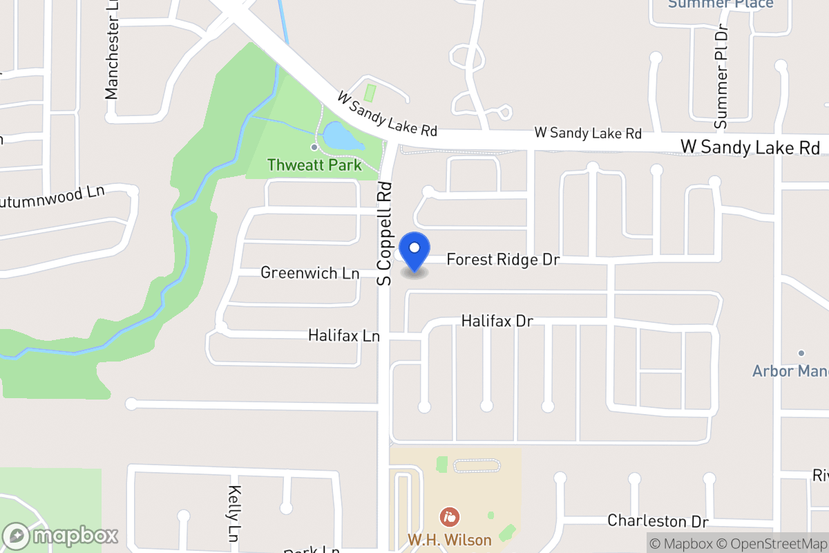 Map of 493 Forest Ridge Dr