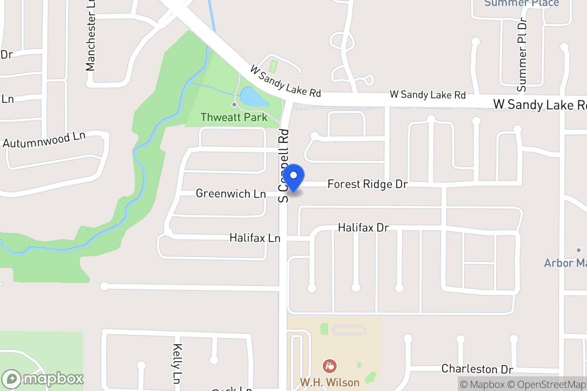 Map of 497 Forest Ridge Dr
