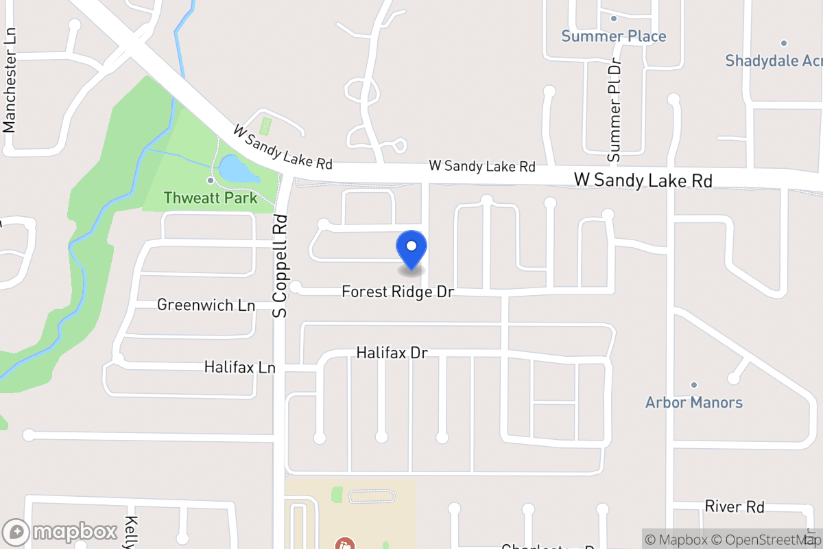 Map of 466 Forest Ridge Dr