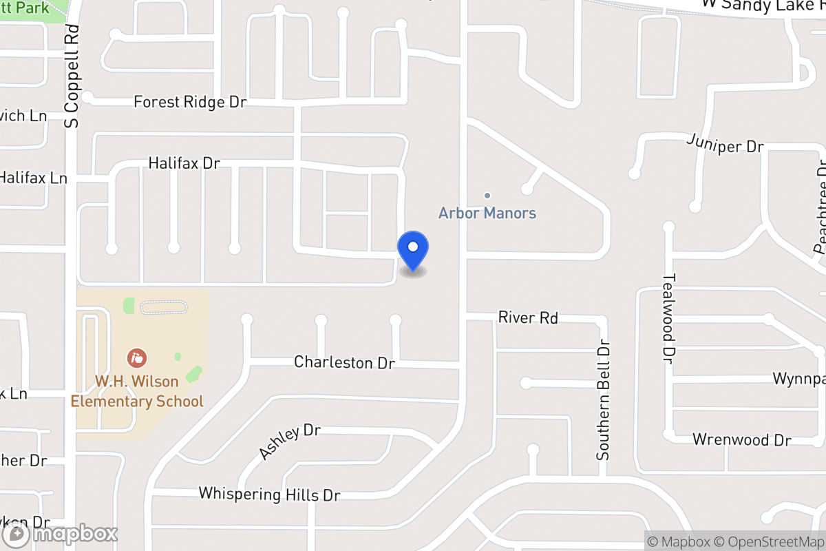 Map of 150 Carrington Dr