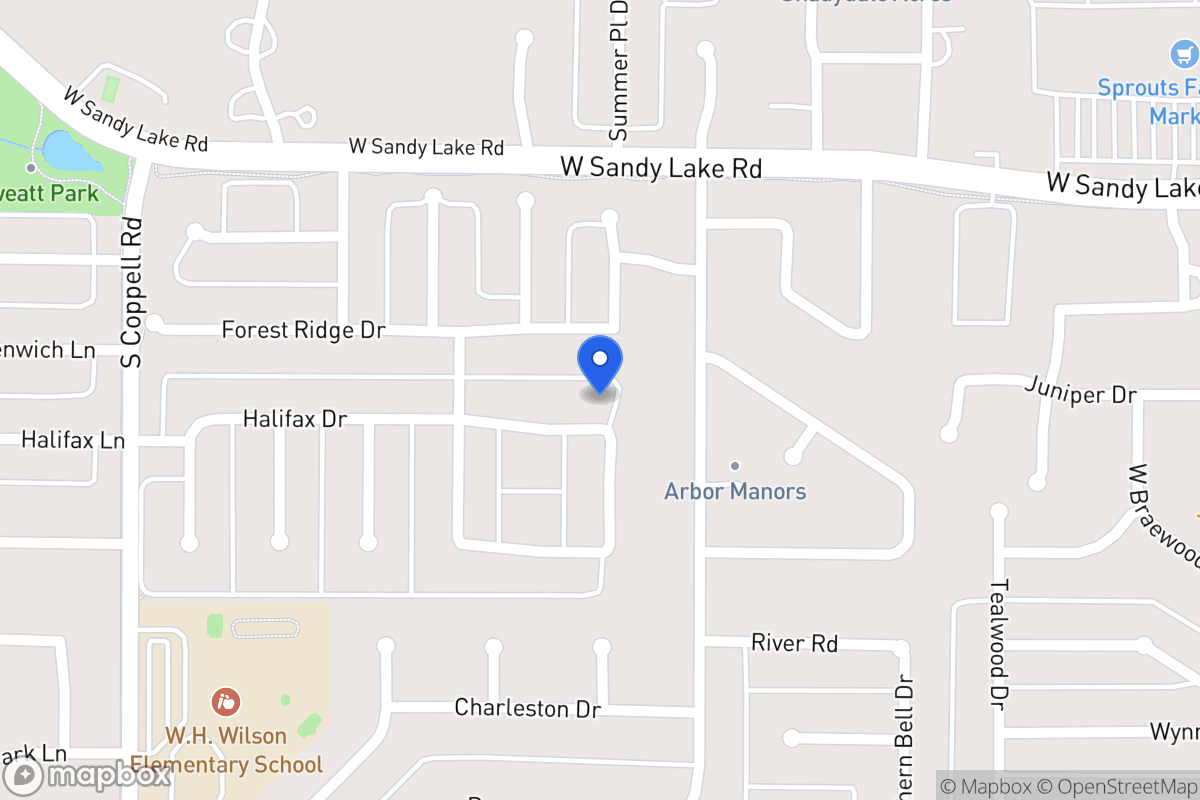 Map of 412 Halifax Dr