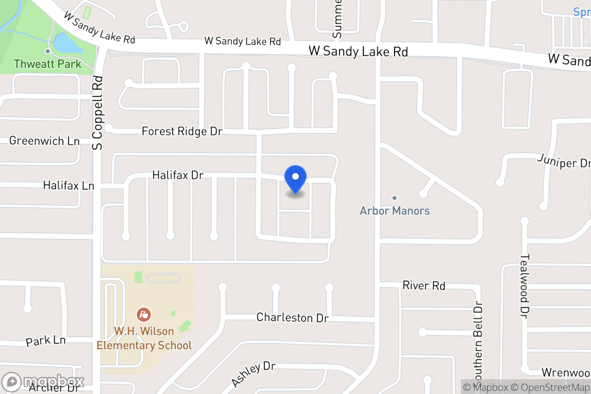 Map of 423 Halifax Dr