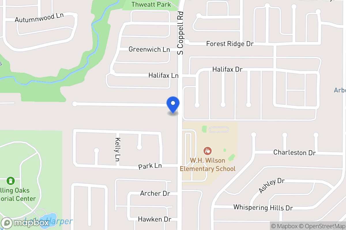 Map of 501 Oak Grove Ln
