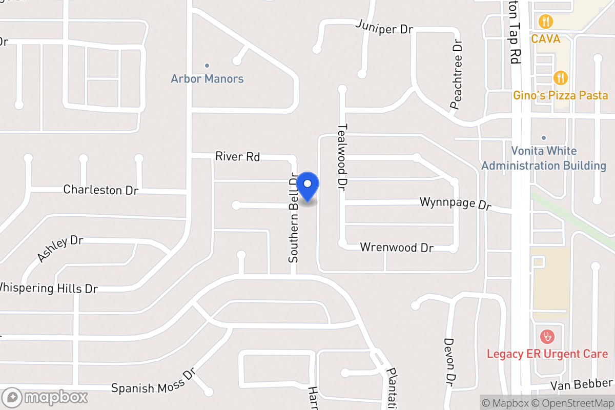 Map of 218 Southern Belle Dr