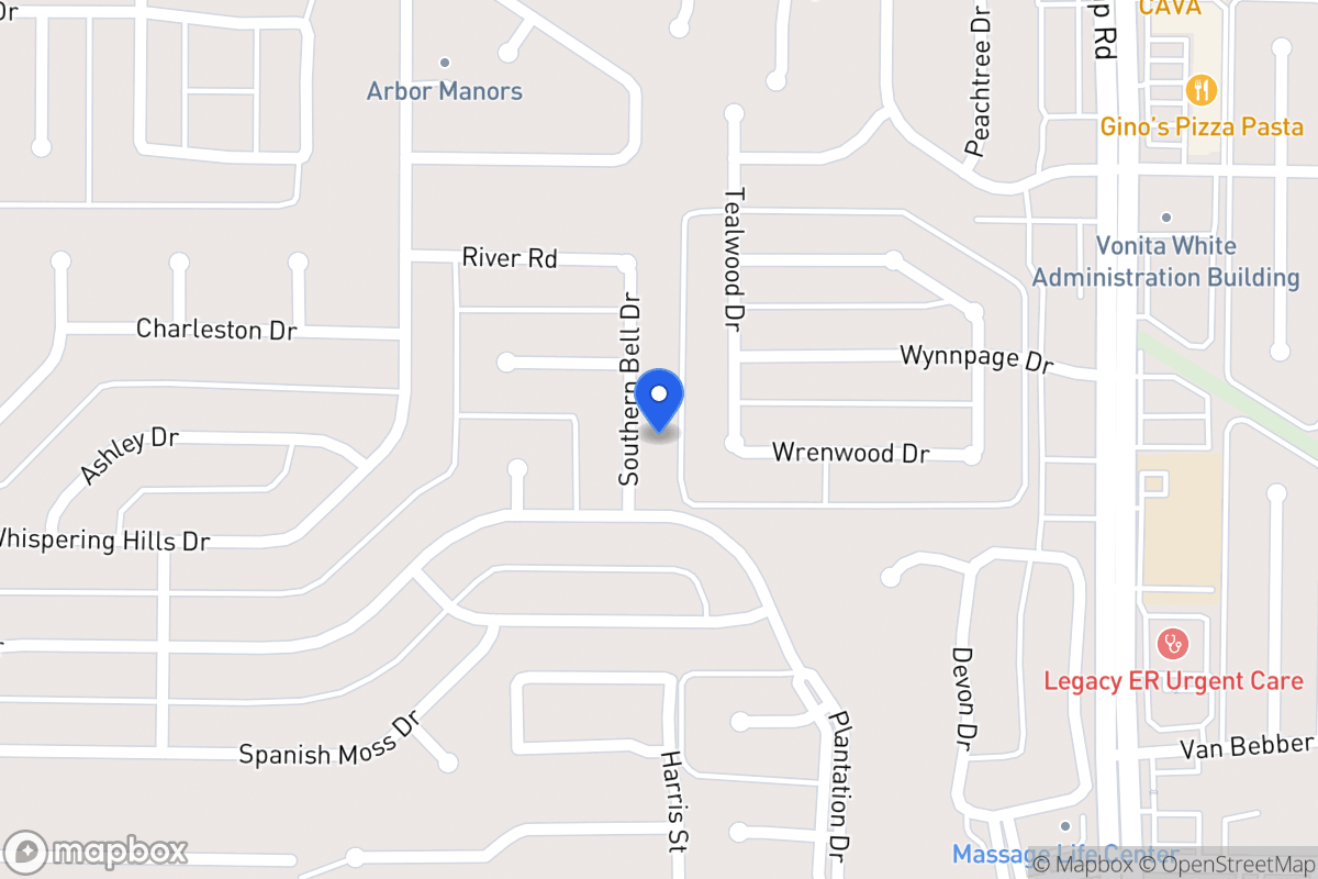 Map of 230 Southern Belle Dr