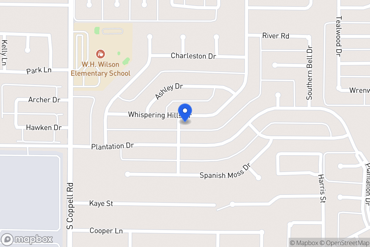 Map of 264 Whispering Hills Dr