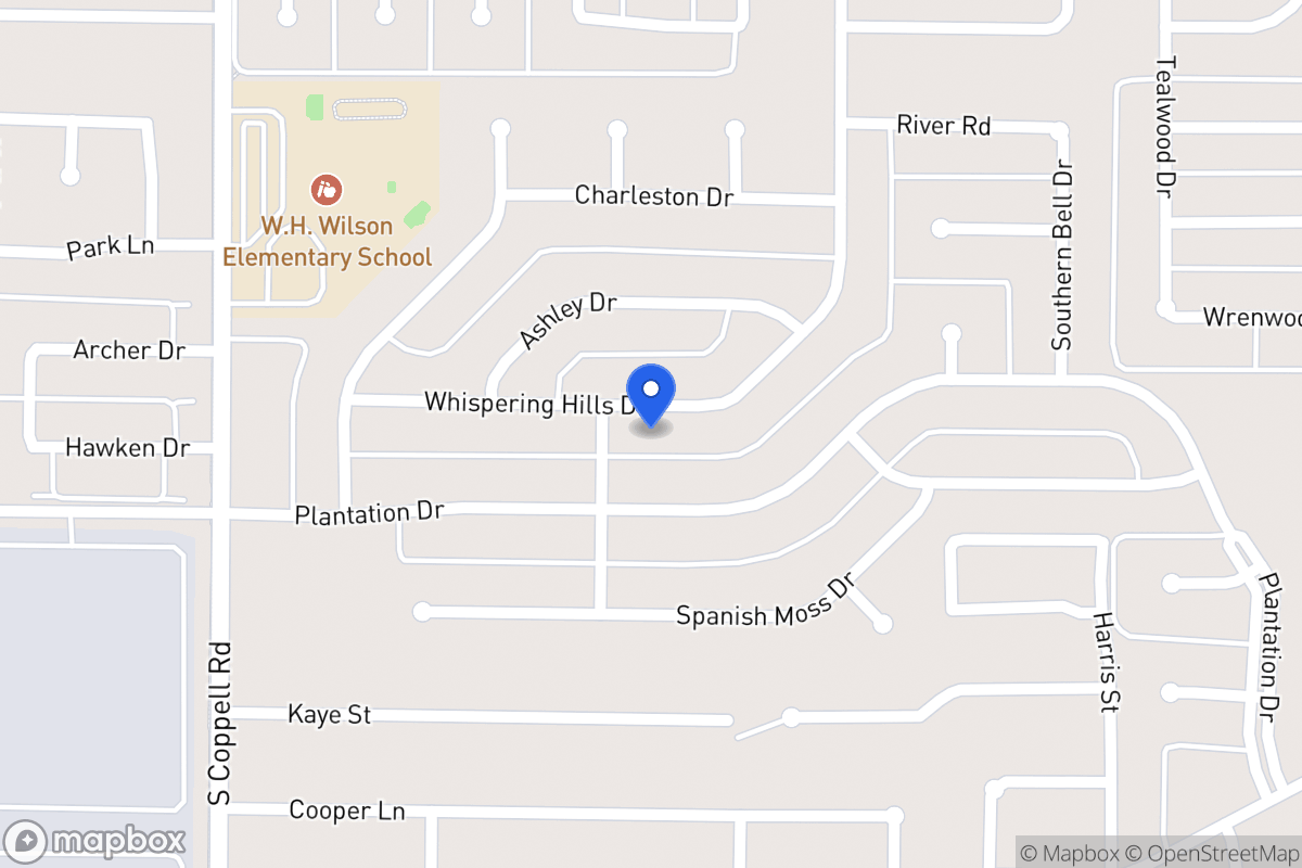 Map of 260 Whispering Hills Dr