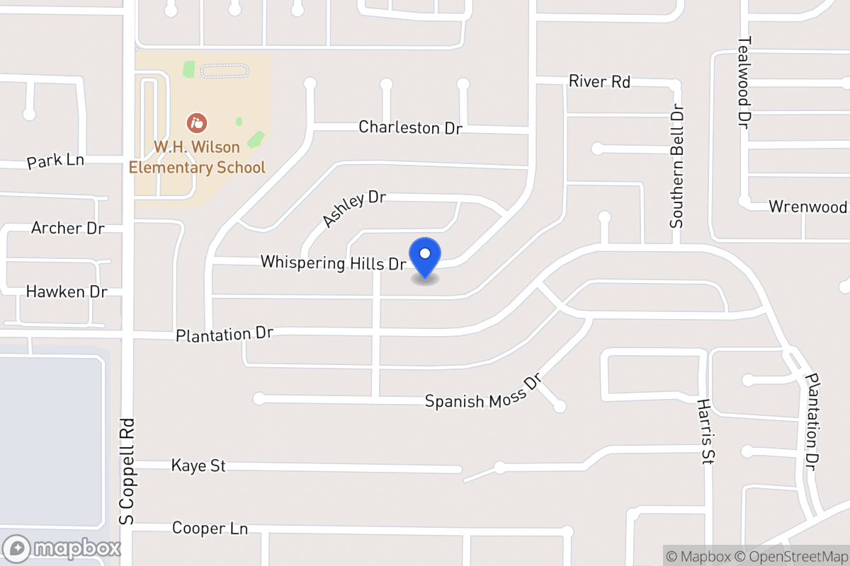 Map of 256 Whispering Hills Dr