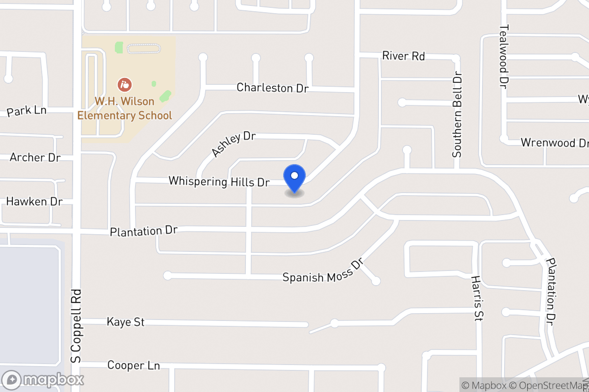 Map of 252  Whispering Hills Dr   ,Coppell (Dallas Co), Tx 750196224, Coppell (Dallas Co)