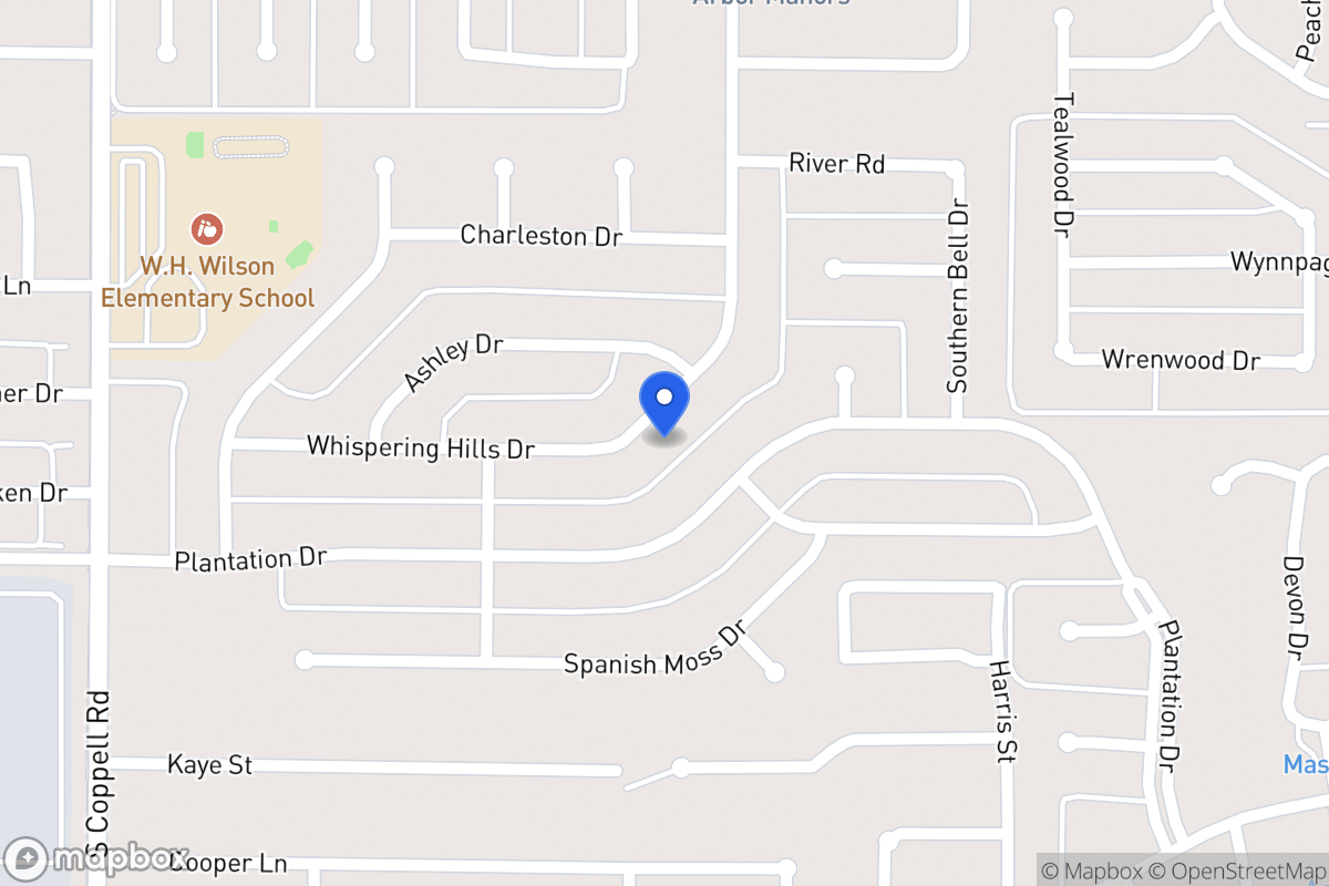 Map of 240 Whispering Hills Dr