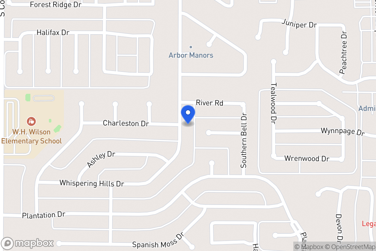 Map of 208 Whispering Hills Dr