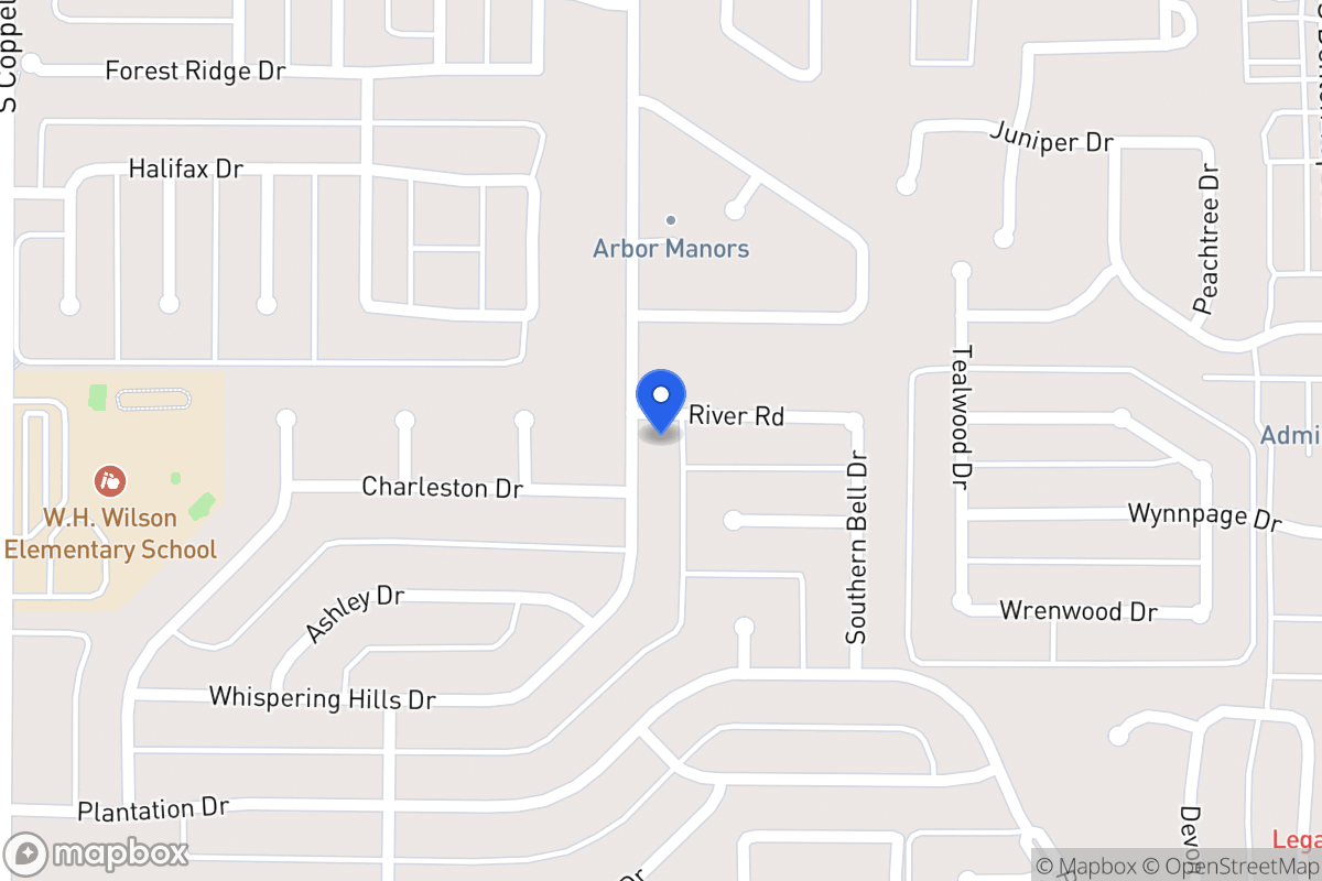 Map of 200 Whispering Hills Dr