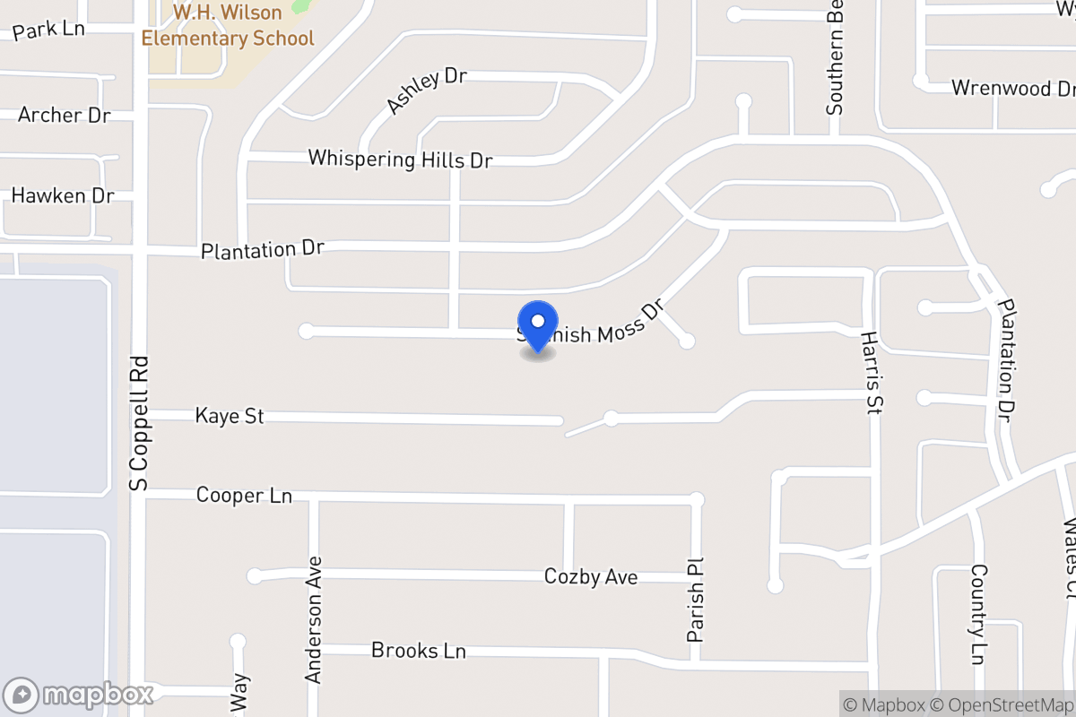 Map of 335 Spanish Moss Dr