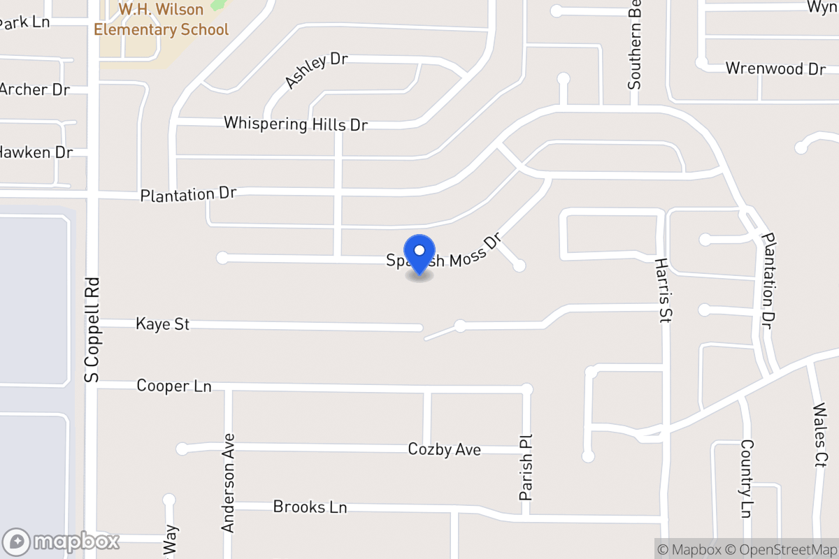Map of 331 Spanish Moss Dr
