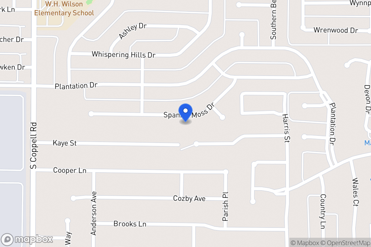 Map of 327 Spanish Moss Dr