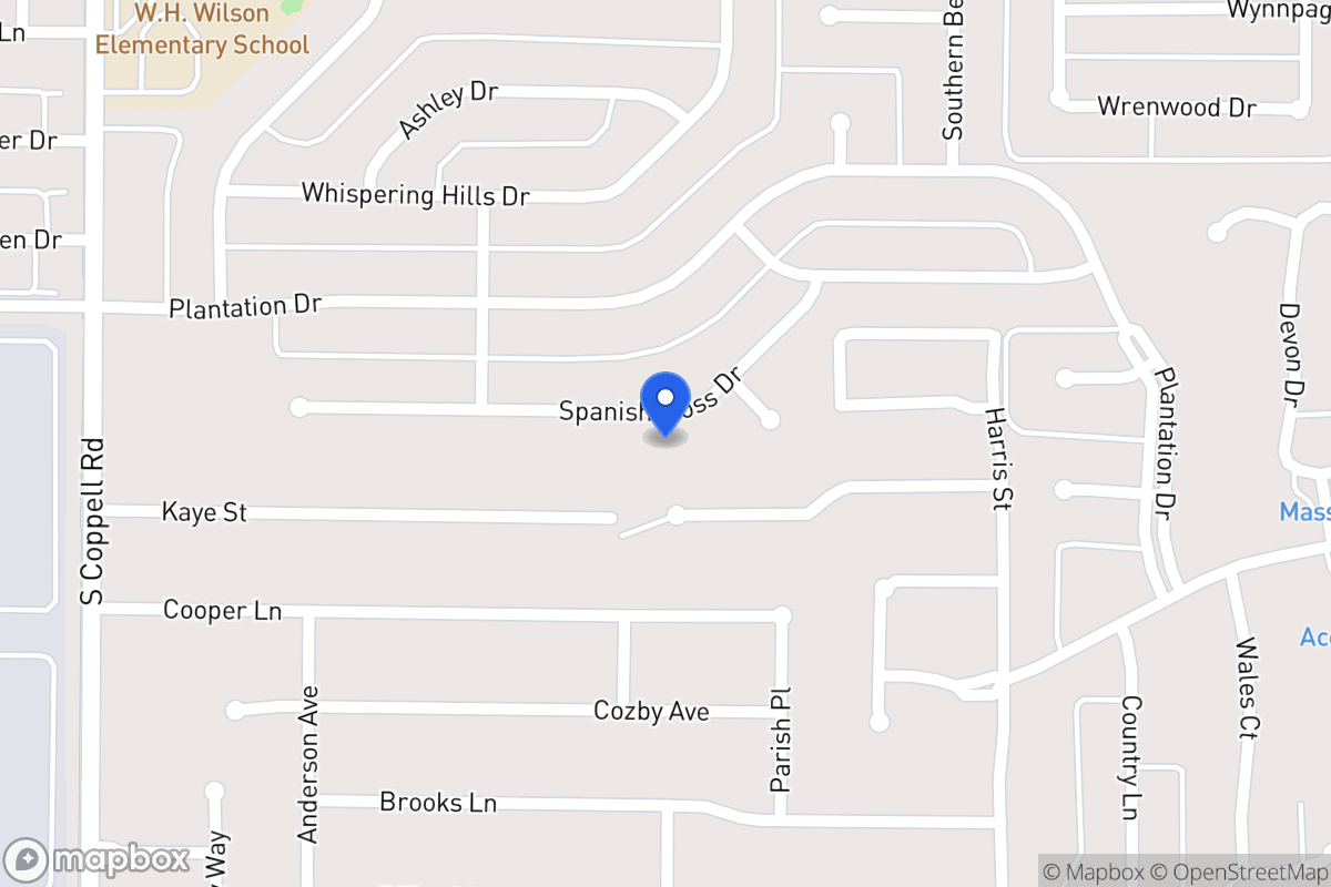 Map of 323 Spanish Moss Dr