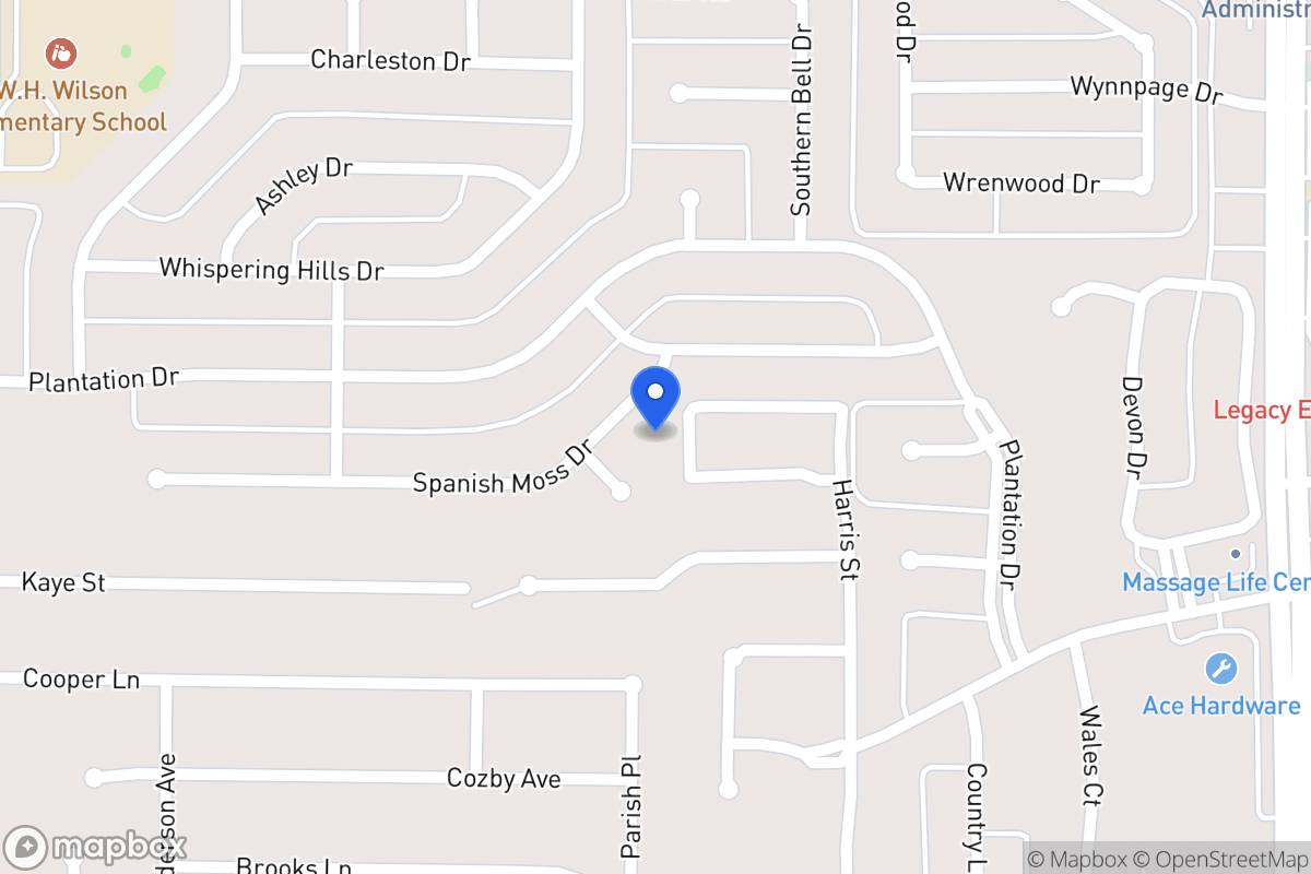 Map of 307 Spanish Moss Dr