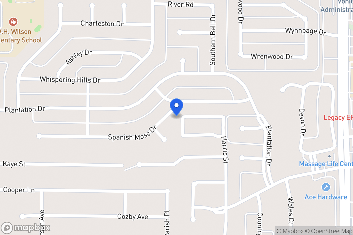 Map of 303 Spanish Moss Dr