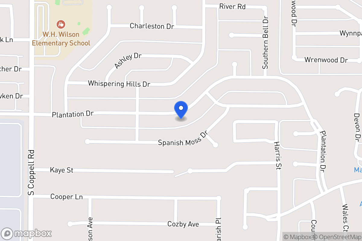 Map of 317 Plantation Dr