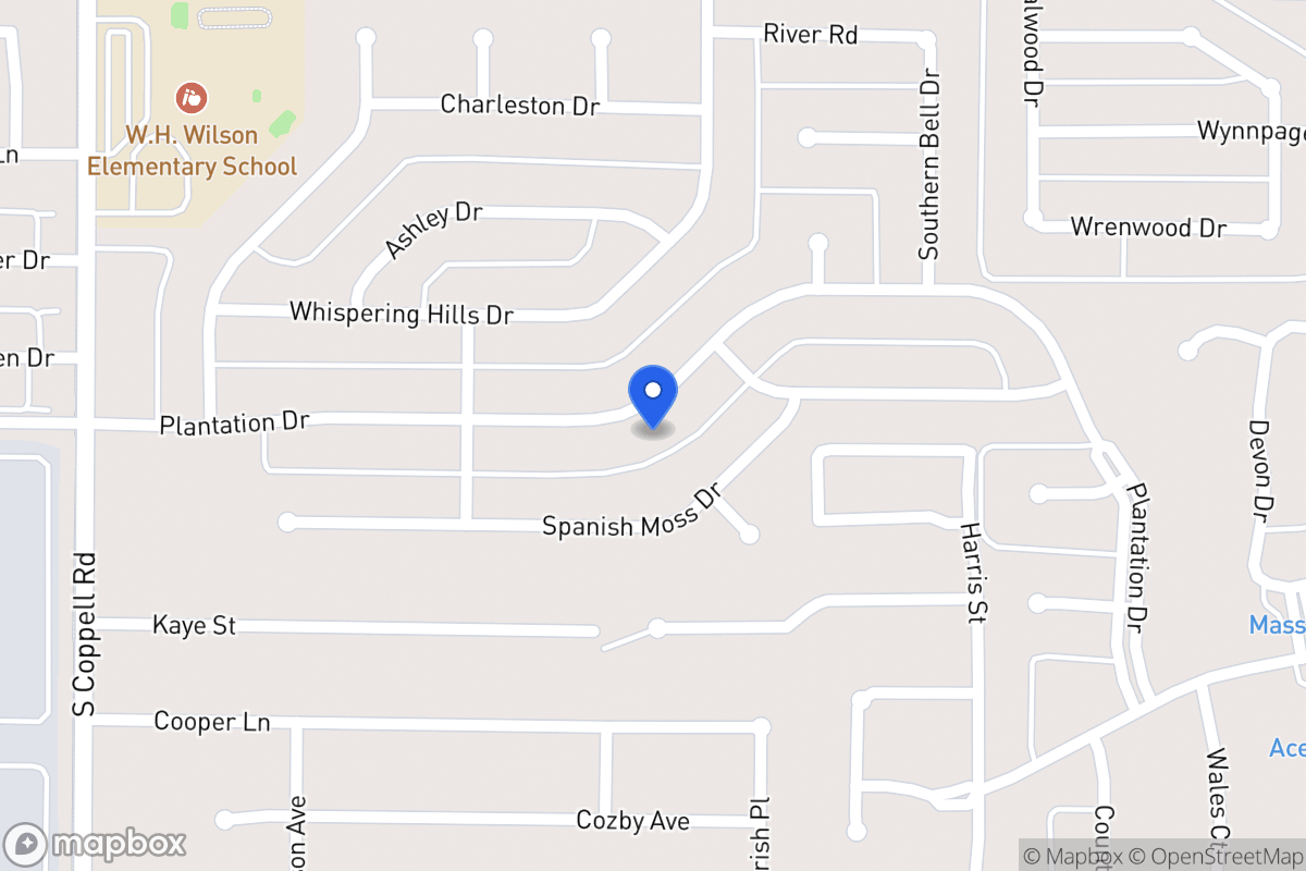 Map of 313 Plantation Dr
