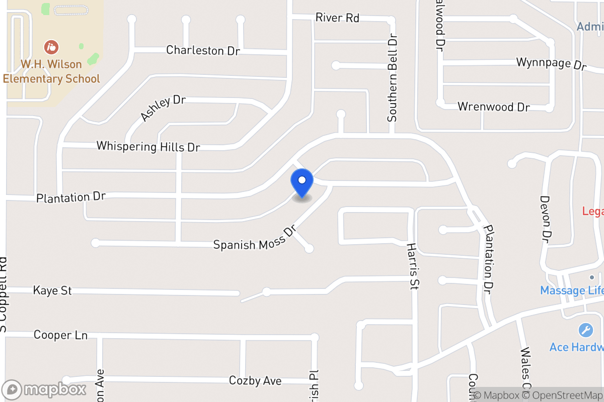 Map of 306 Spanish Moss Dr