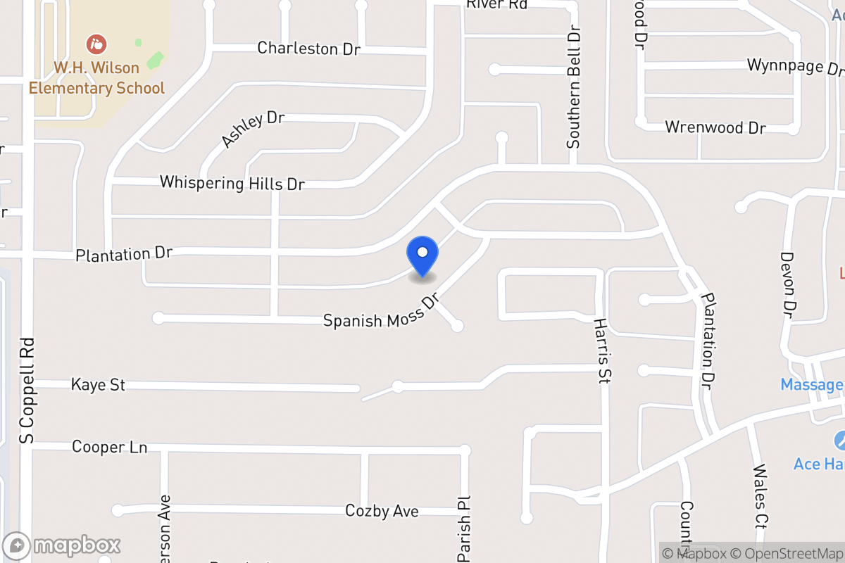 Map of 314 Spanish Moss Dr
