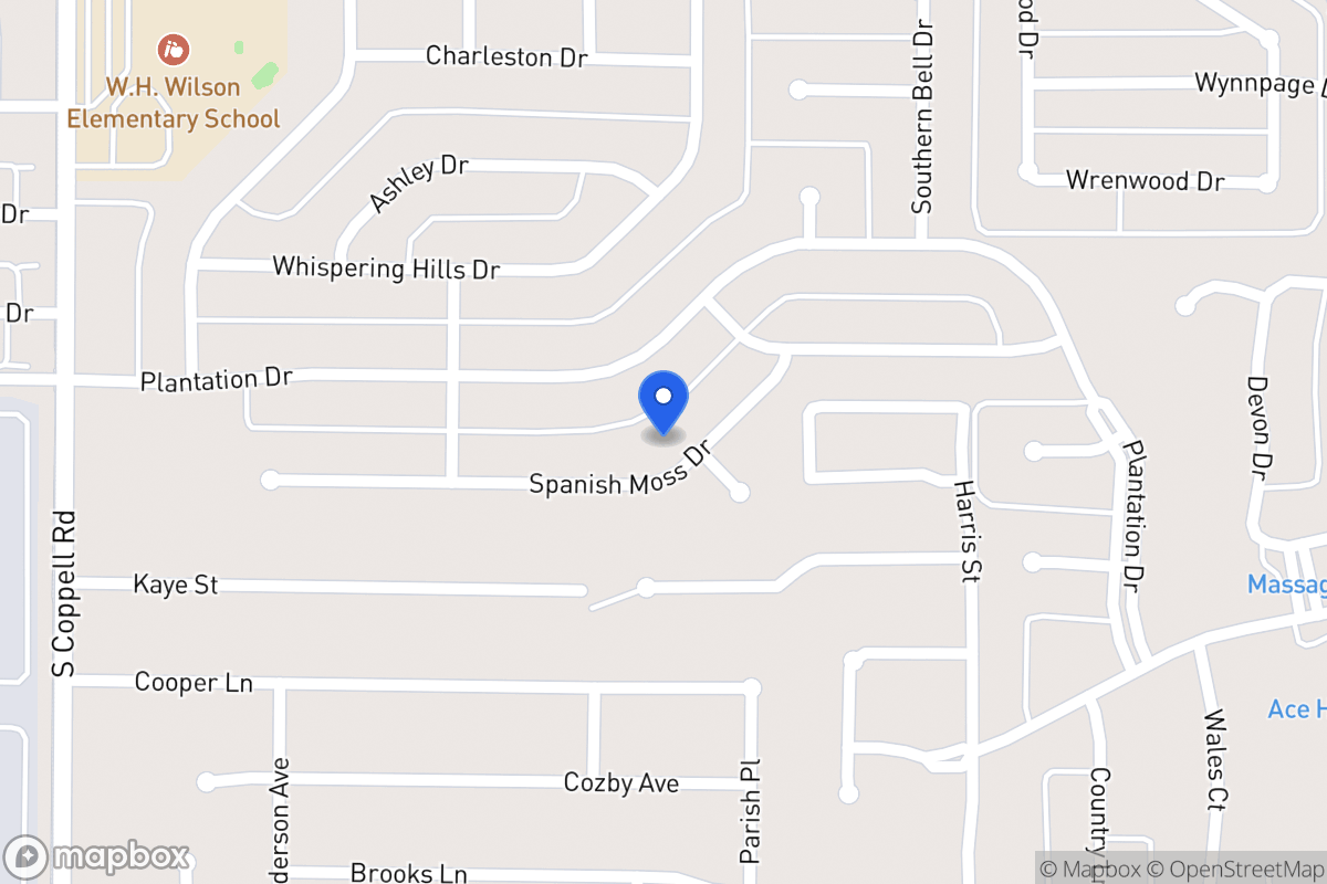 Map of 318 Spanish Moss Dr