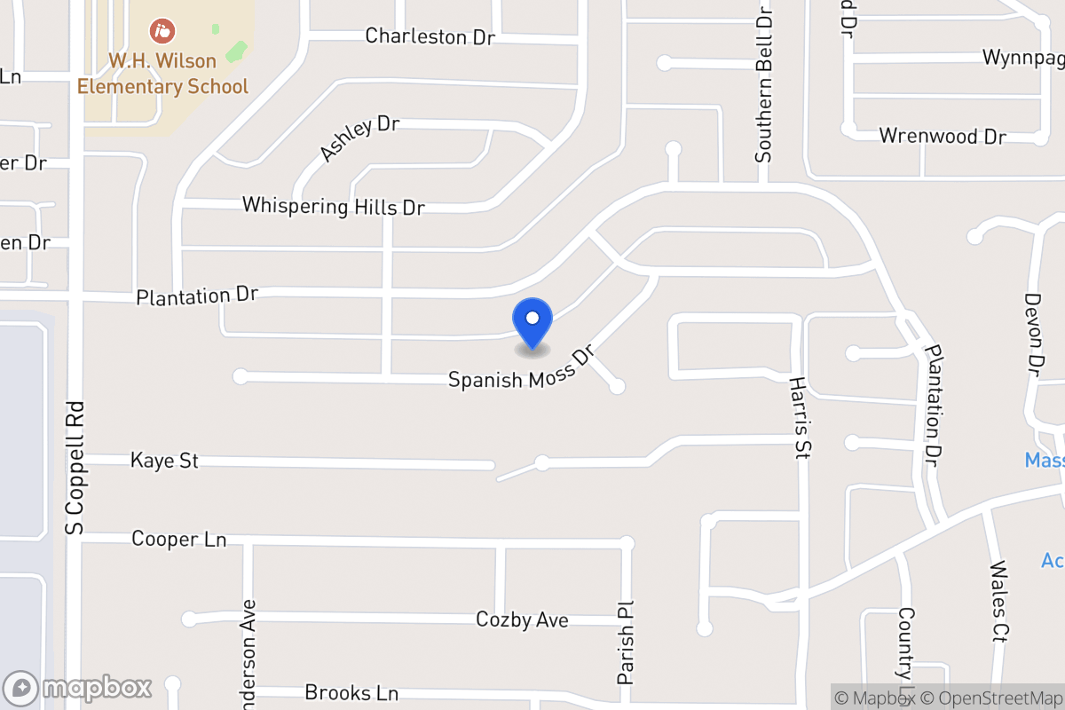 Map of 322 Spanish Moss Dr