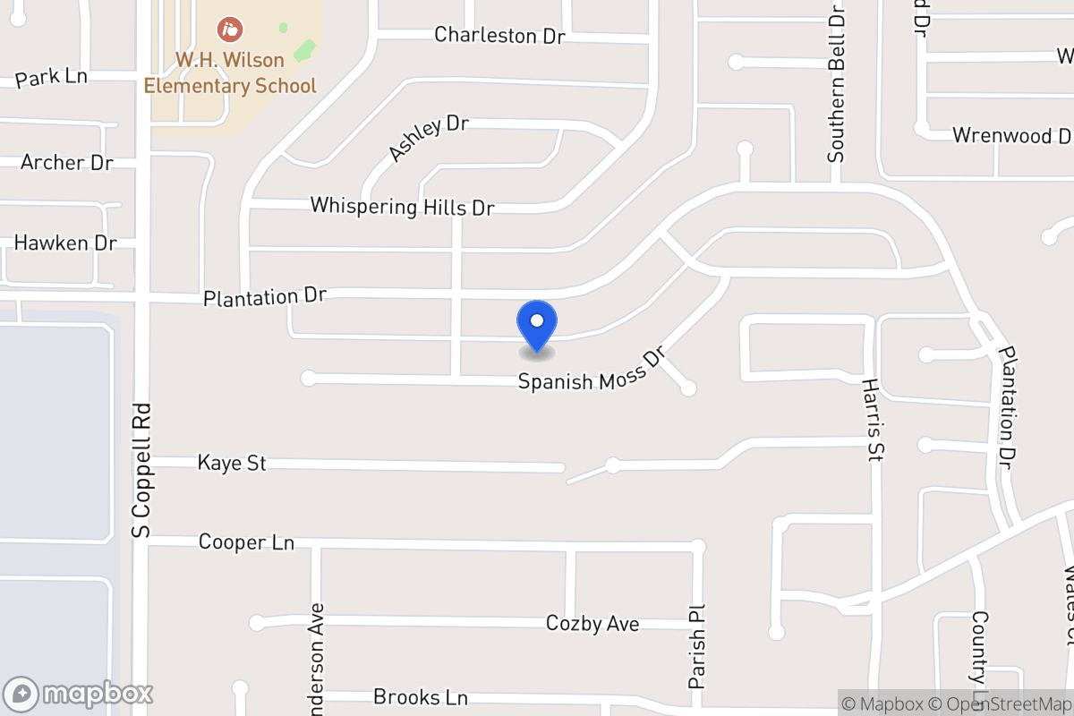 Map of 334 Spanish Moss Dr