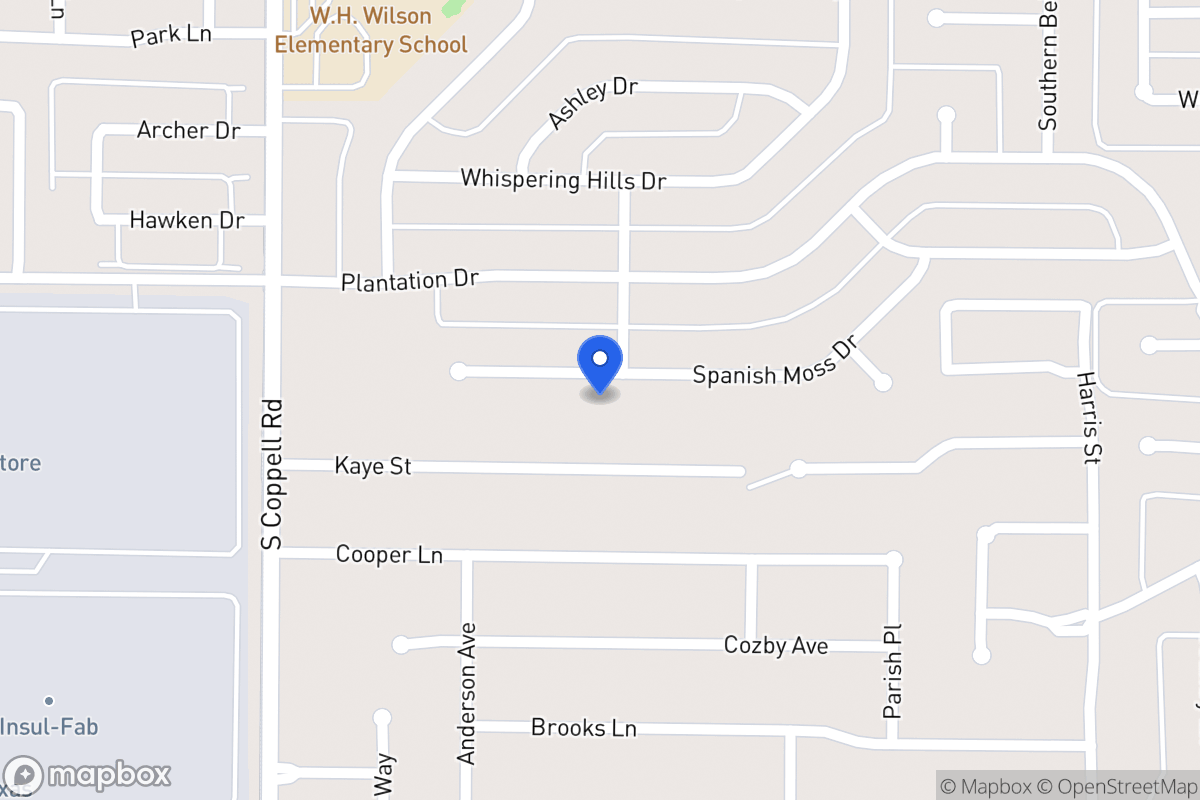 Map of 403 Spanish Moss Ct