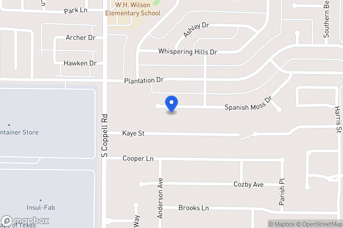 Map of 419 Spanish Moss Ct