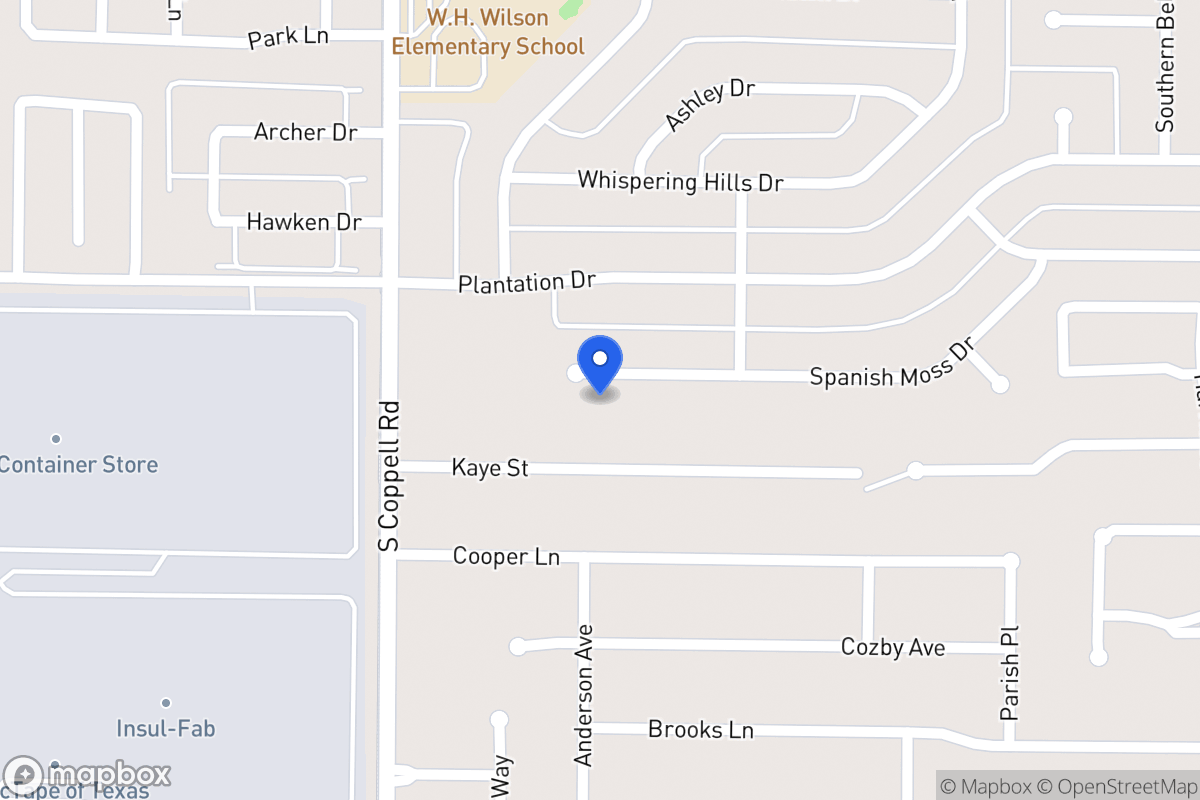 Map of 423 Spanish Moss Ct