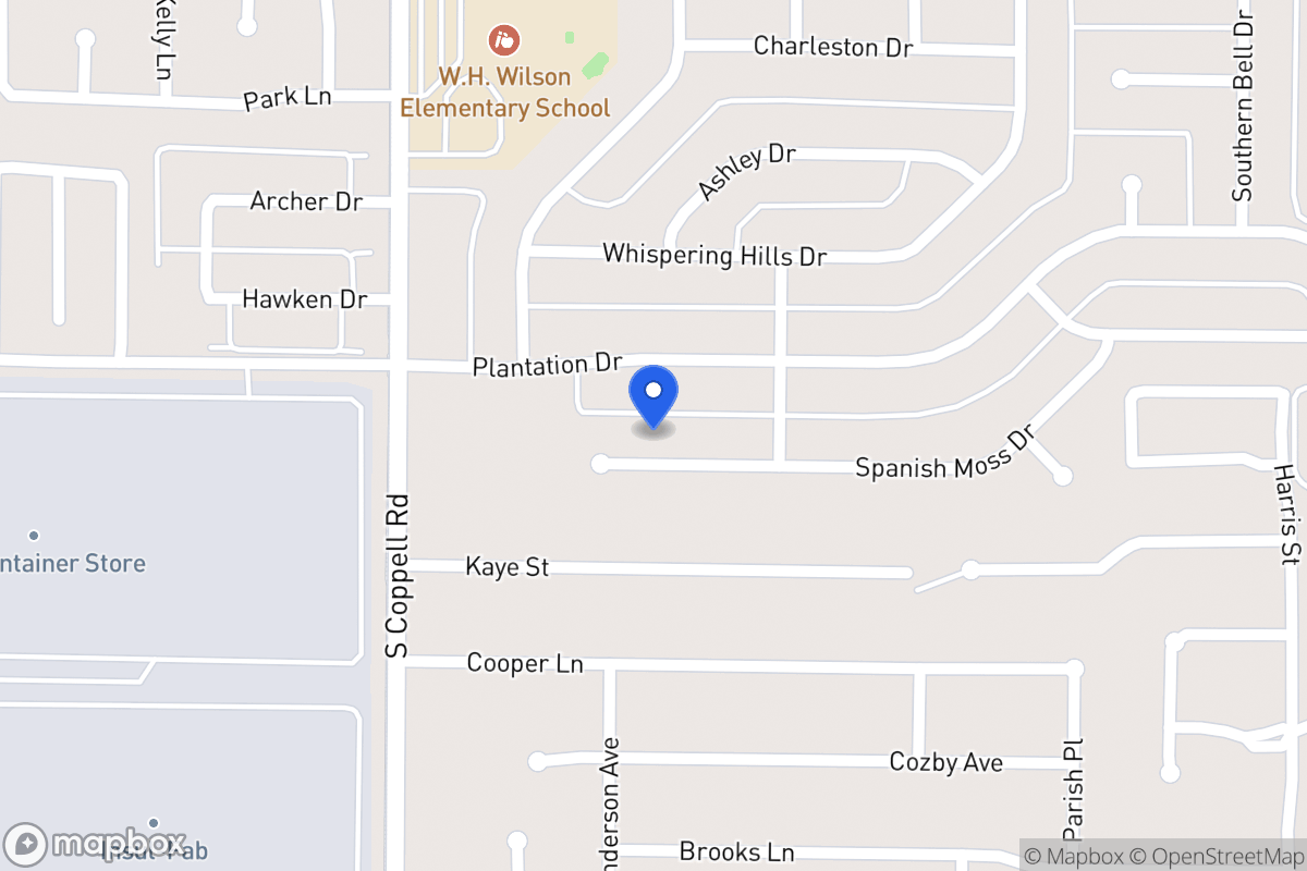 Map of 418 Spanish Moss Ct