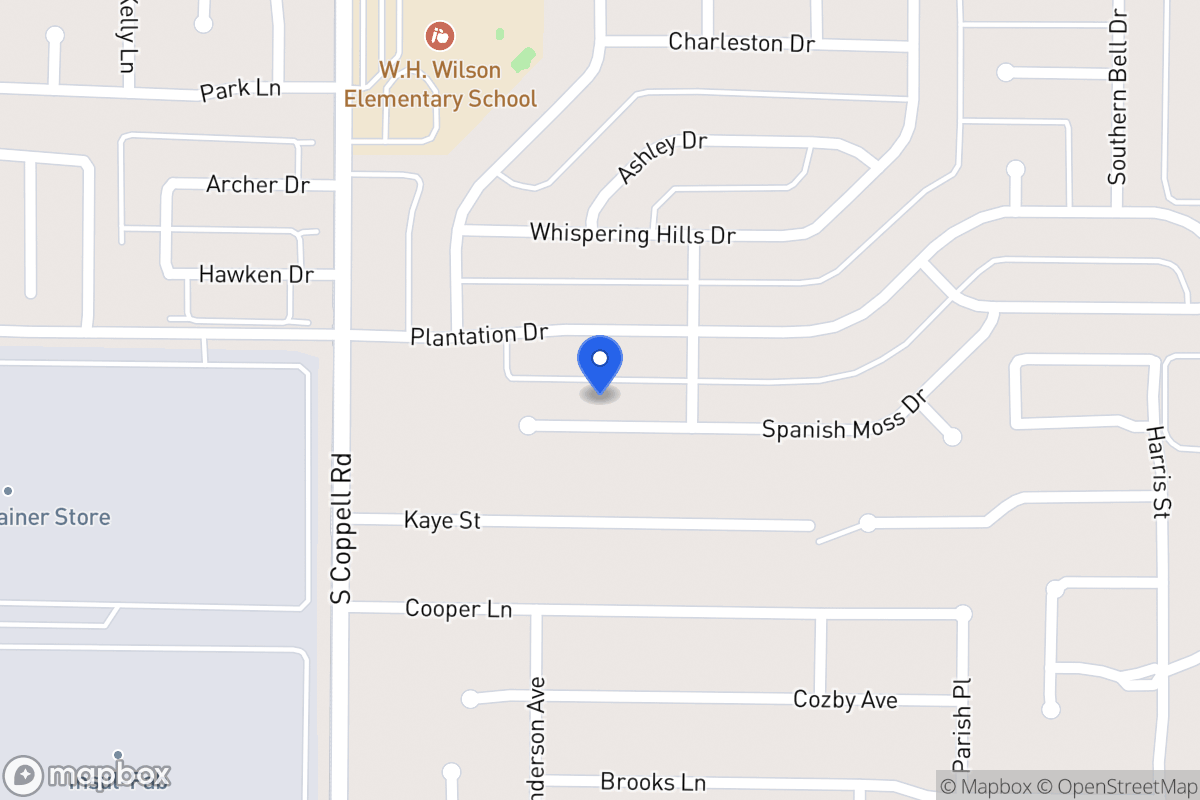 Map of 414 Spanish Moss Ct
