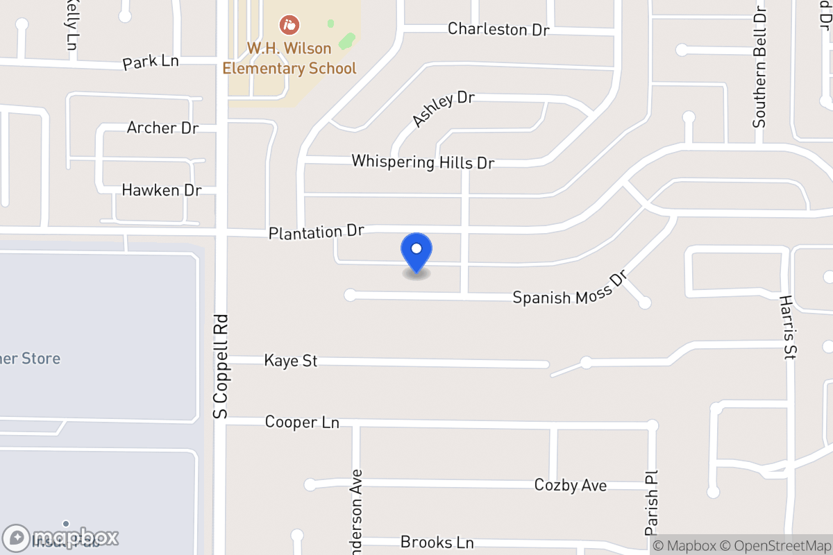 Map of 410 Spanish Moss Ct