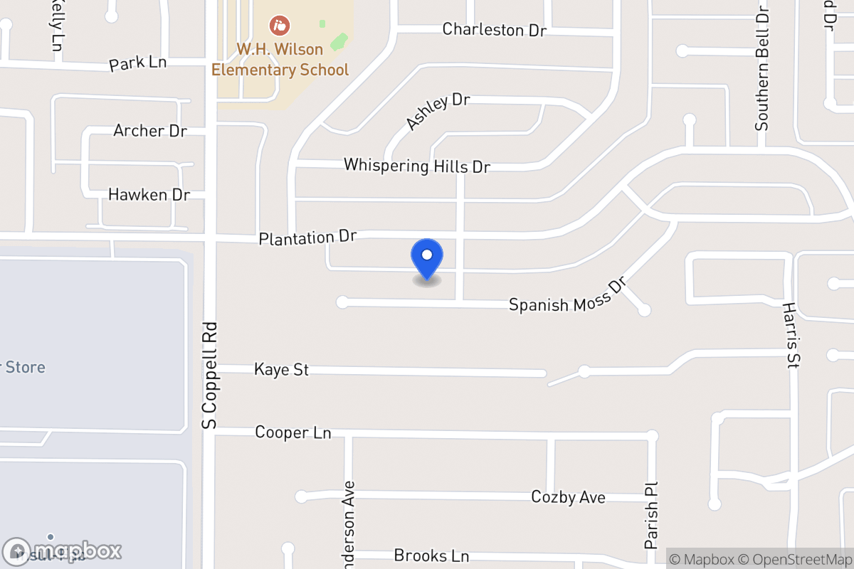 Map of 406 Spanish Moss Ct
