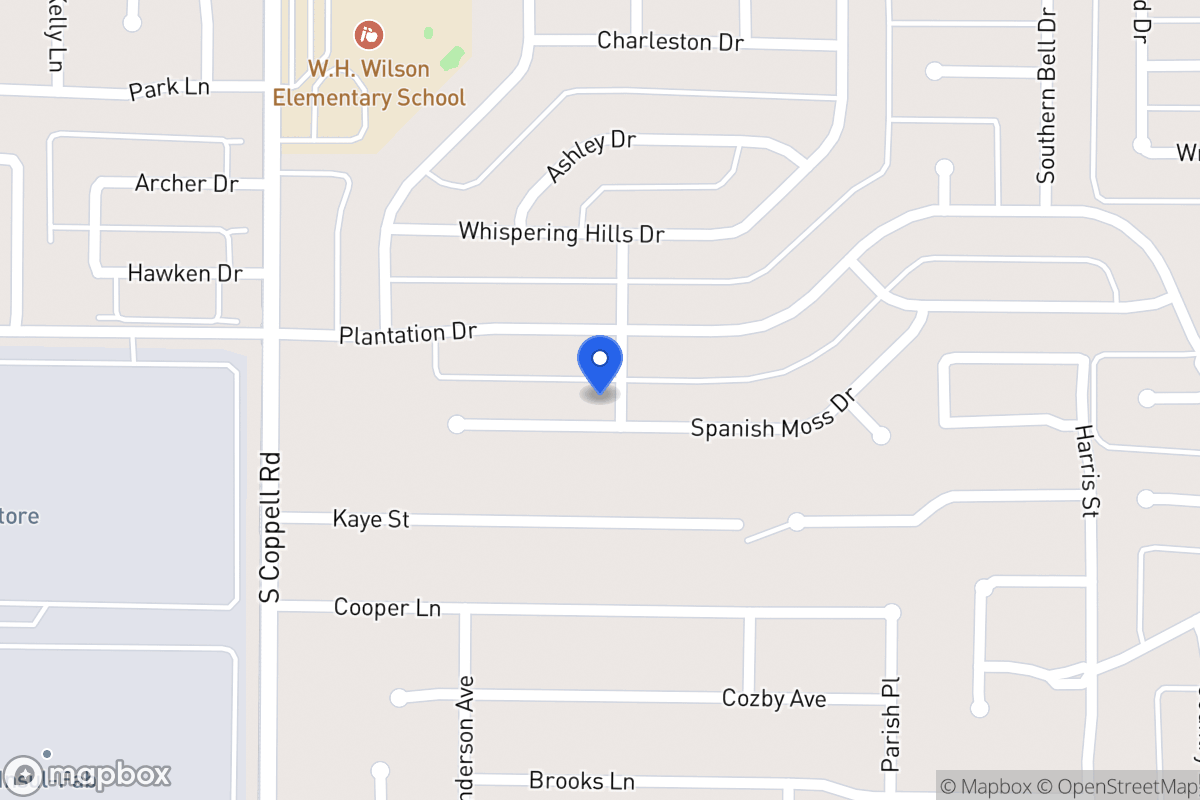 Map of 402 Spanish Moss Ct