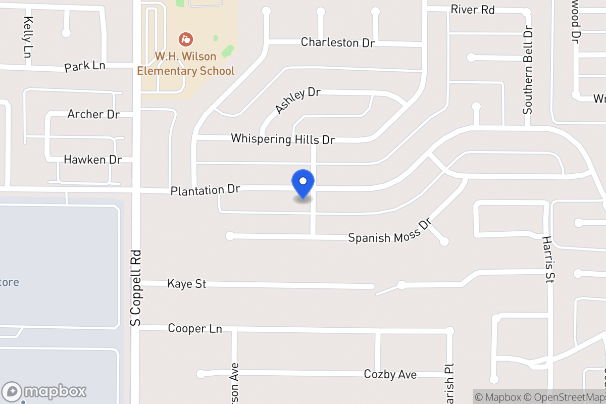 Map of 401 Plantation Dr