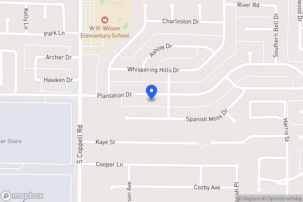 Map of 409 Plantation Dr