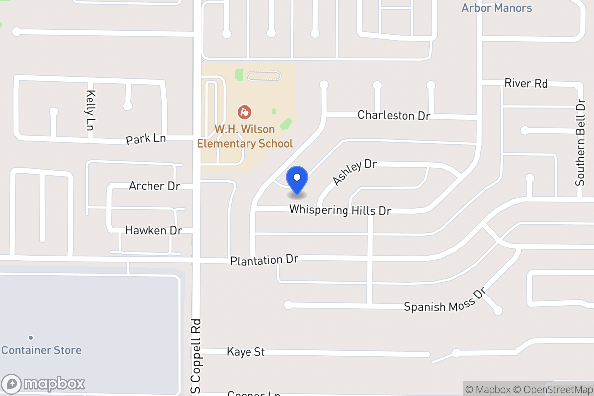 Map of 422 Whispering Hills Dr