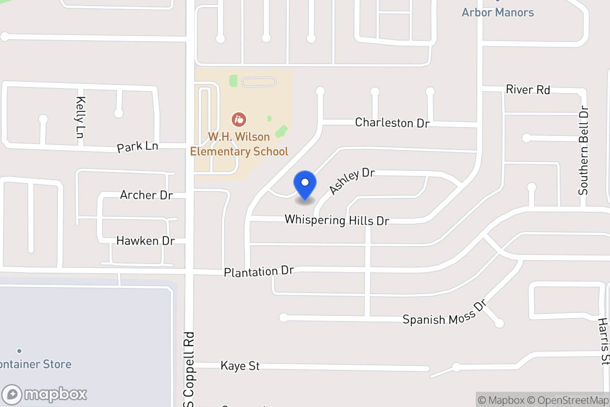 Map of 358 Ashley Dr
