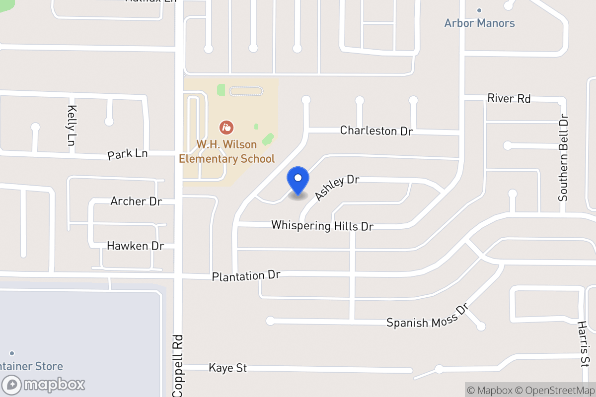 Map of 354 Ashley Dr