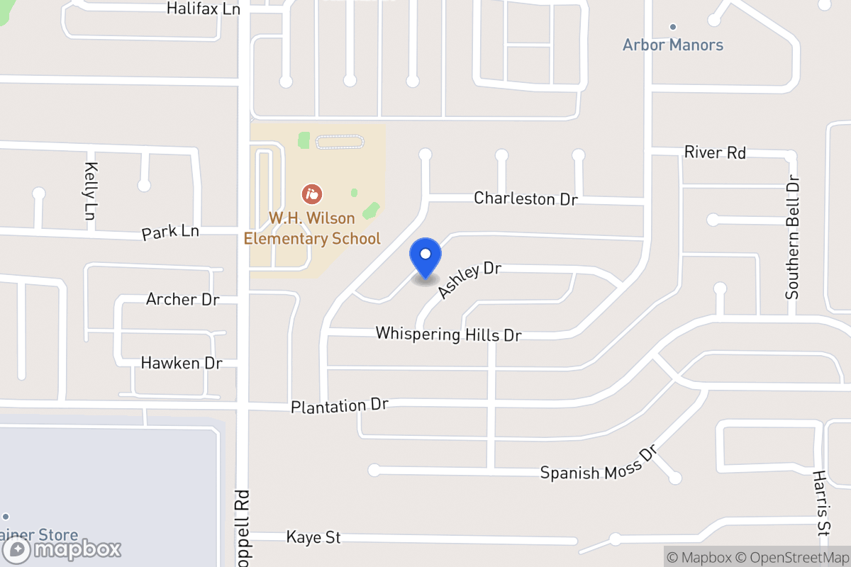 Map of 350 Ashley Dr
