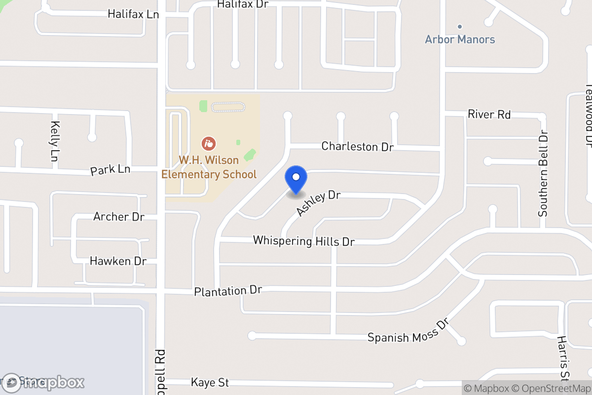 Map of 346 Ashley Dr